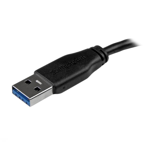 StarTech.com Slim Micro USB 3.0 Cable - M/M - 15cm (6in)-1