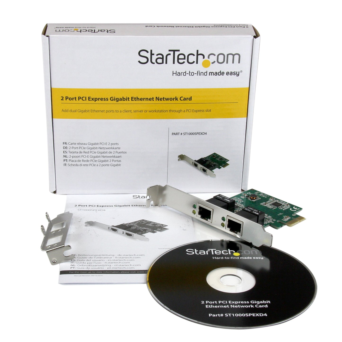 StarTech.com Dual Port Gigabit PCI Express Server Network Adapter Card - PCIe NIC-4
