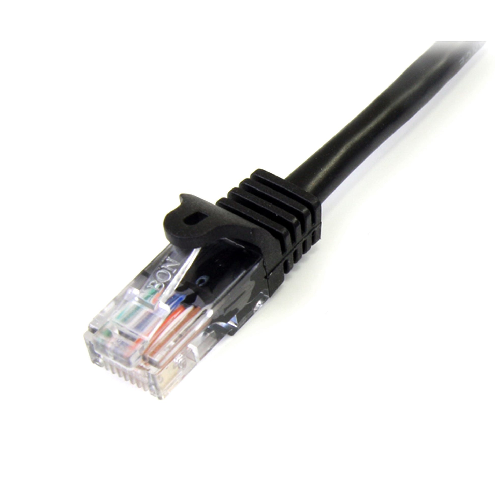 StarTech.com Cat5e Patch Cable with Snagless RJ45 Connectors - 1m, Black-1