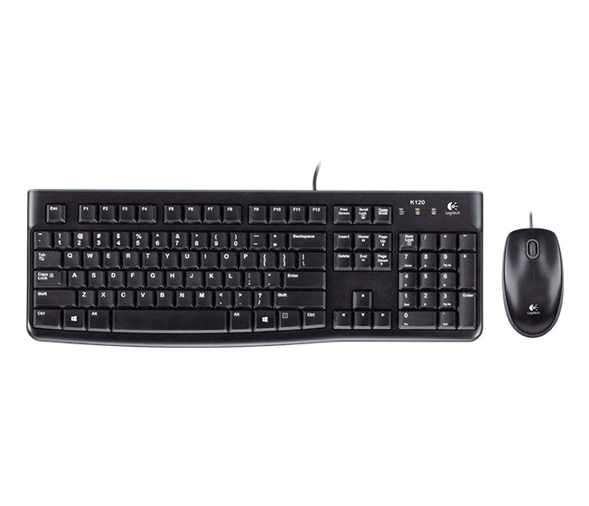 Logitech Desktop MK120 keyboard Mouse included USB English Black-0