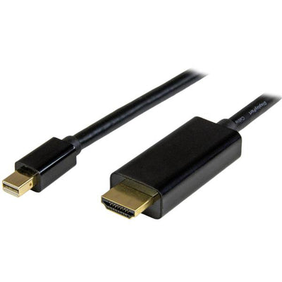 StarTech.com 3ft (1m) Mini DisplayPort to HDMI Cable - 4K 30Hz Video - mDP to HDMI Adapter Cable - Mini DP or Thunderbolt 1/2 Mac/PC to HDMI Monitor/Display - mDP to HDMI Converter Cord-0