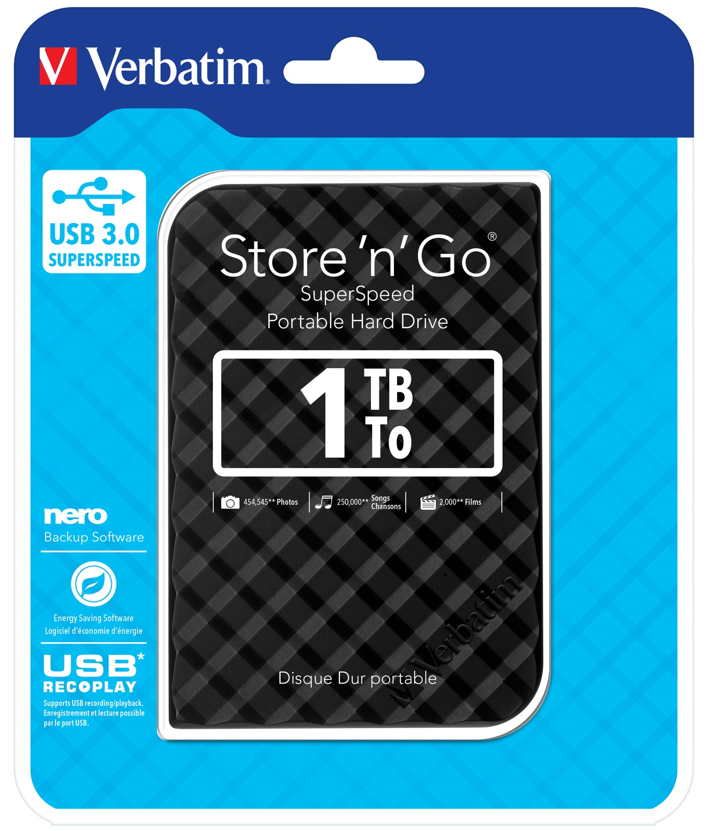 Verbatim Store 'n' Go USB 3.0 Hard Drive 1TB Black-4