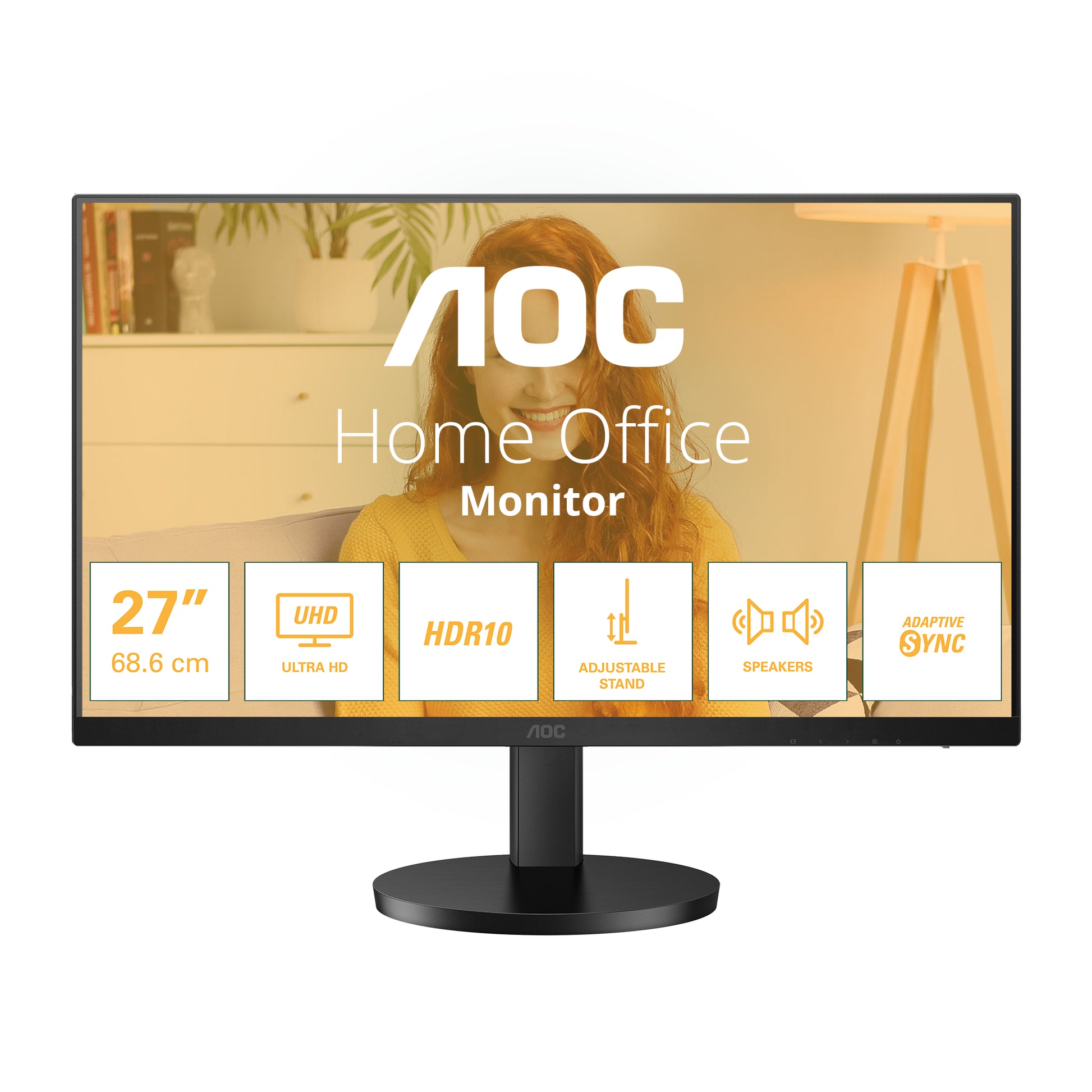 AOC U27B3AF computer monitor 68.6 cm (27") 3840 x 2160 pixels 4K Ultra HD LED Black-0