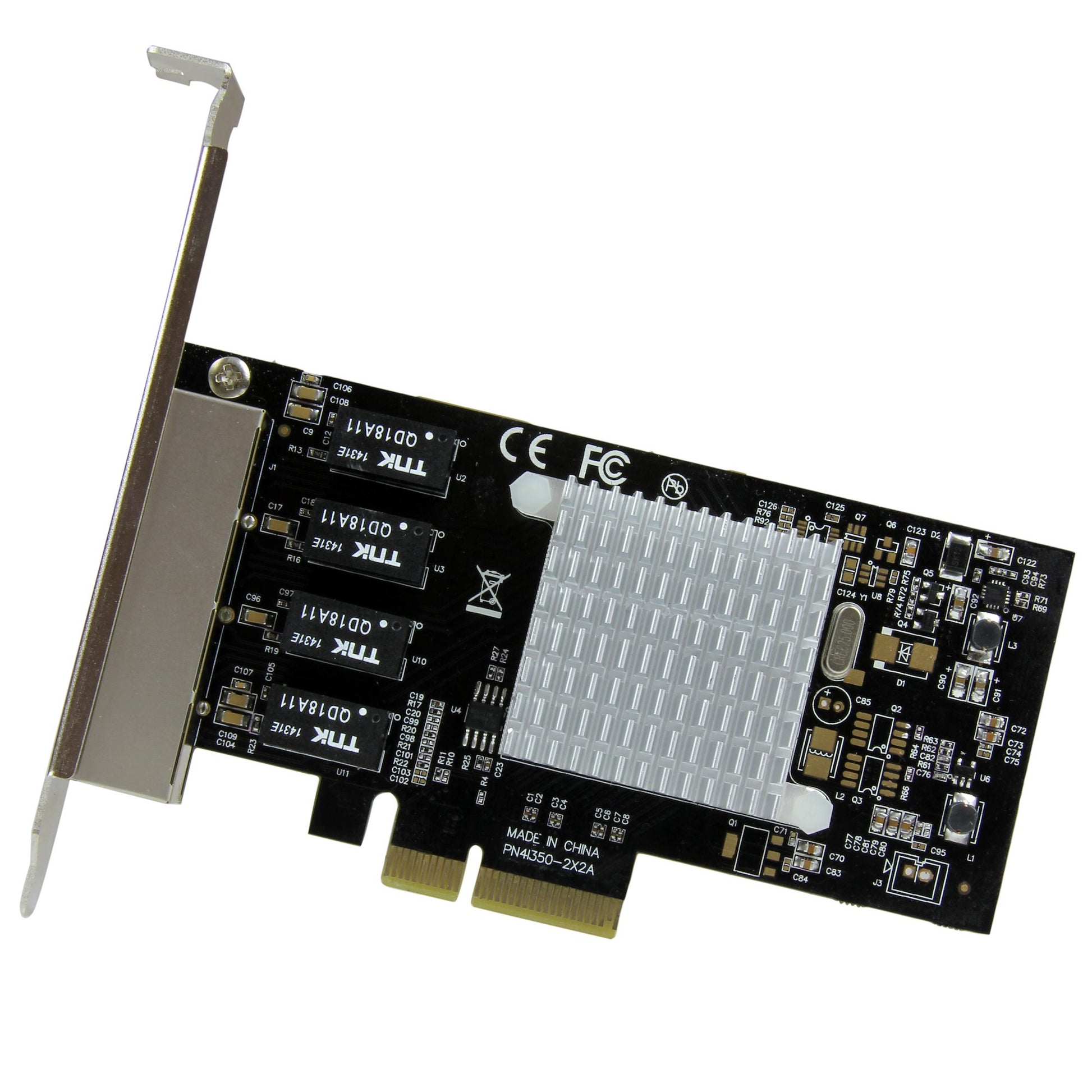 StarTech.com 4-Port Gigabit Ethernet Network Card - PCI Express, Intel I350 NIC-1