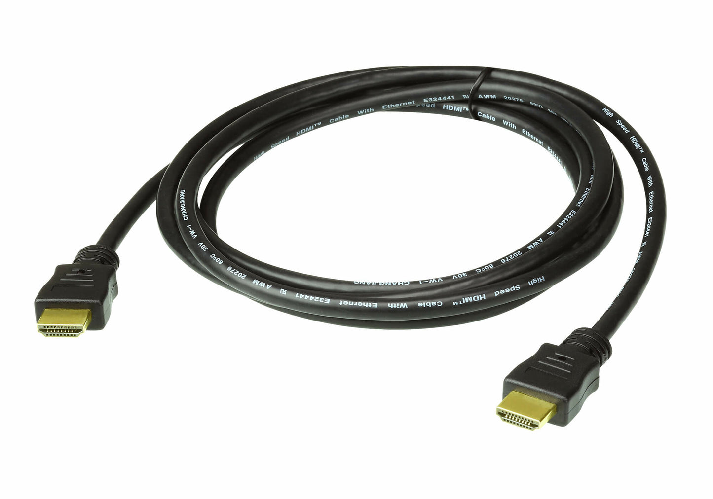 ATEN High Speed HDMI Cable with Ethernet True 4K ( 4096X2160 @ 60Hz); 2 m HDMI Cable with Ethernet-0