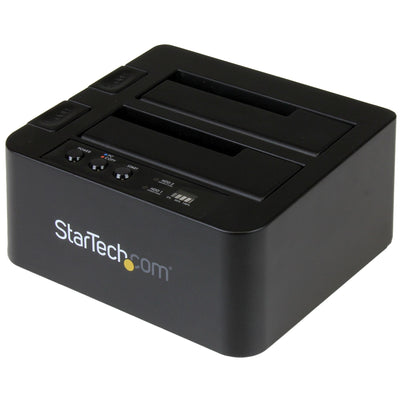 StarTech.com Standalone Hard Drive Duplicator, Dual Bay HDD/SSD Cloner/Copier, USB 3.1 (10Gbps) to SATA III HDD/SSD Docking Station, Hard Disk Duplicator Dock, Hard Drive Cloner-0