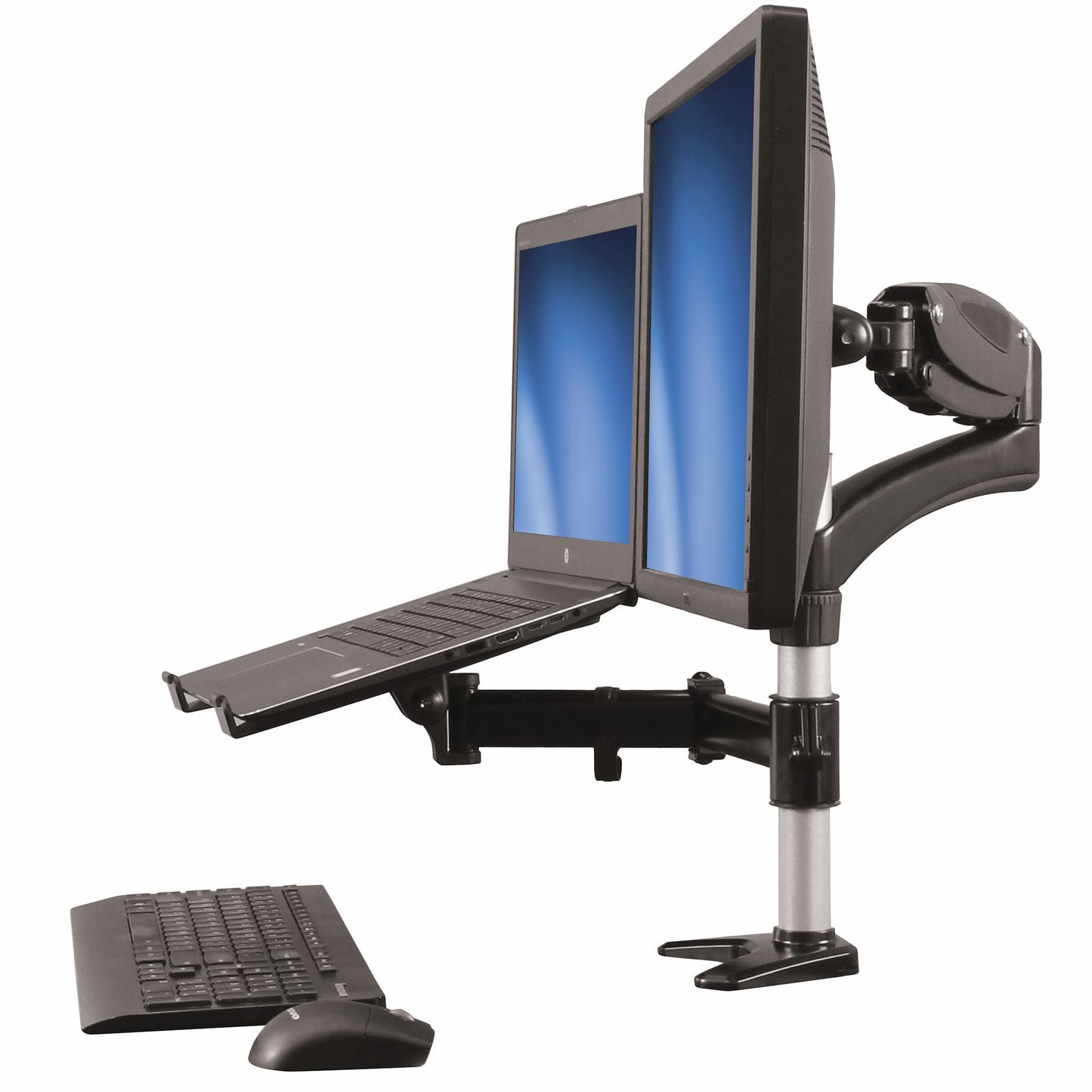 StarTech.com Desk-Mount Monitor Arm with Laptop Stand - Full Motion - Articulating-0
