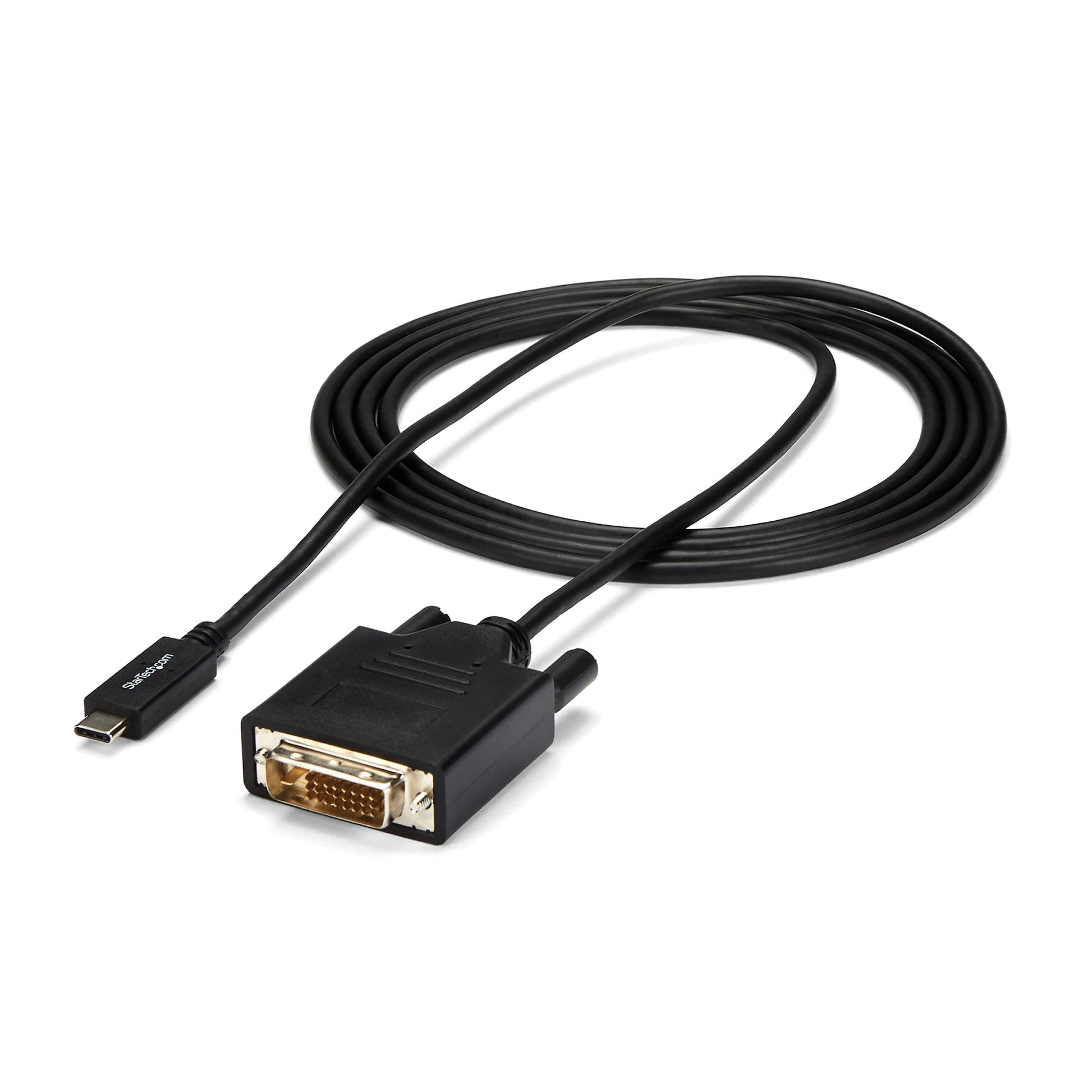 StarTech.com 6.6 ft. (2m) USB-C to DVI Cable - 1920 x 1200 - Black-6
