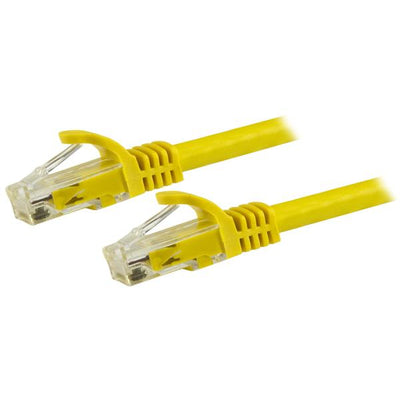 StarTech.com 1.5m CAT6 Ethernet Cable - Yellow CAT 6 Gigabit Ethernet Wire -650MHz 100W PoE RJ45 UTP Network/Patch Cord Snagless w/Strain Relief Fluke Tested/Wiring is UL Certified/TIA-0