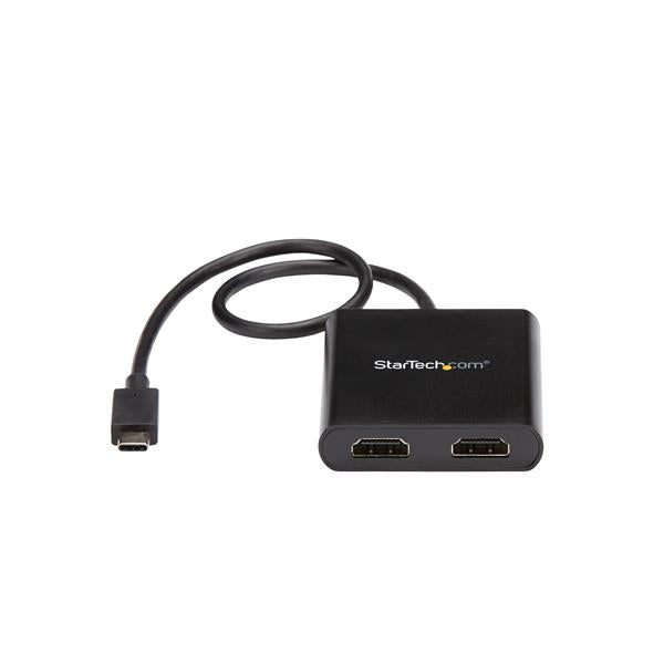 StarTech.com 2-Port Multi Monitor Adapter - USB-C to 2x HDMI Video Splitter - USB Type-C to HDMI MST Hub - Dual 4K 30Hz or 1080p 60Hz - Thunderbolt 3 Compatible - Windows Only-2