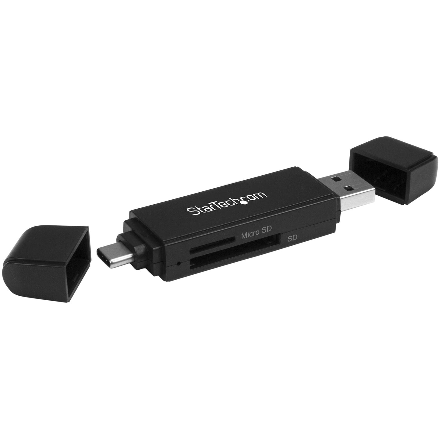 StarTech.com USB 3.0 Memory Card Reader/Writer for SD and microSD Cards - USB-C and USB-A-1