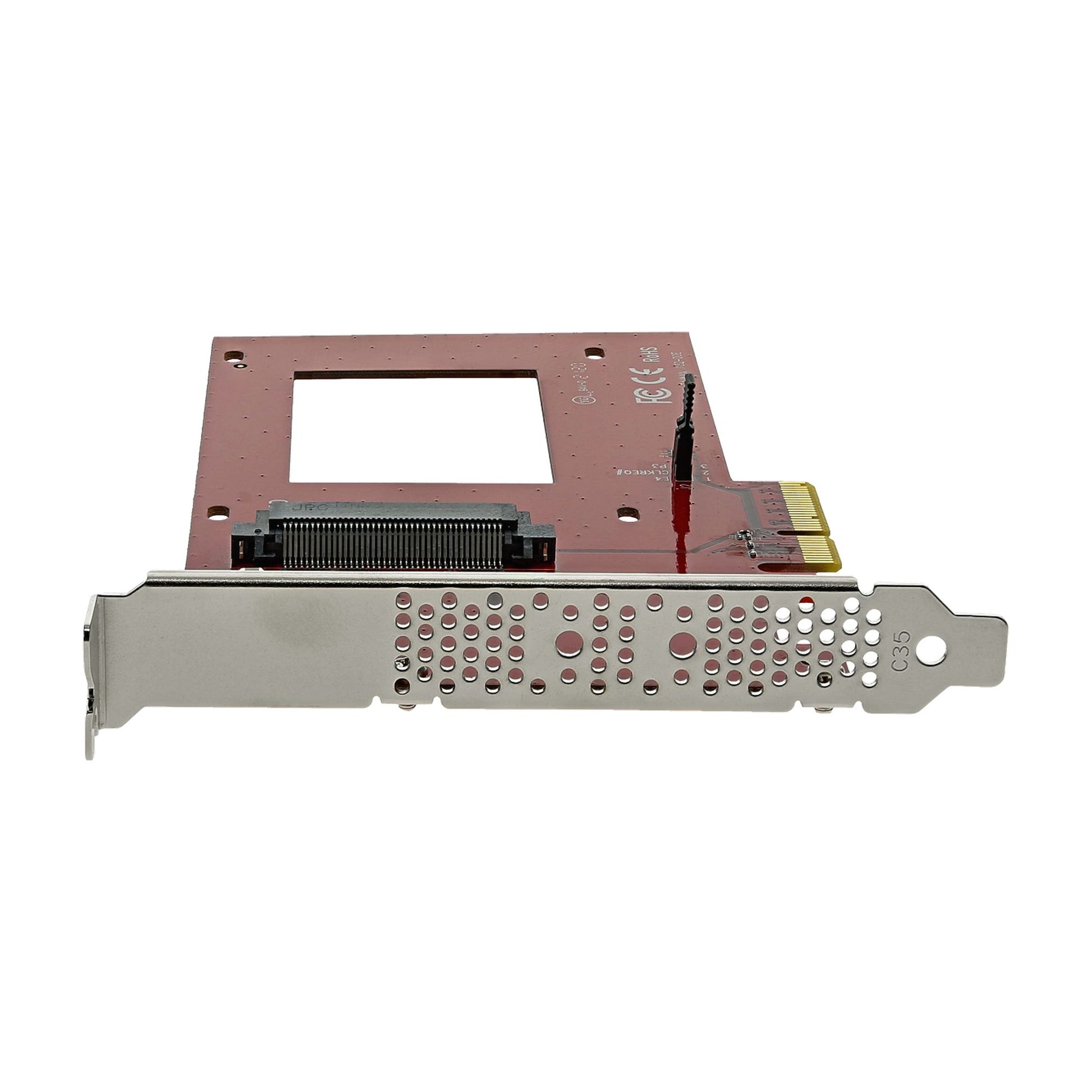 StarTech.com U.2 to PCIe Adapter for 2.5" U.2 NVMe SSD - SFF-8639 - x4 PCI Express 4.0-2