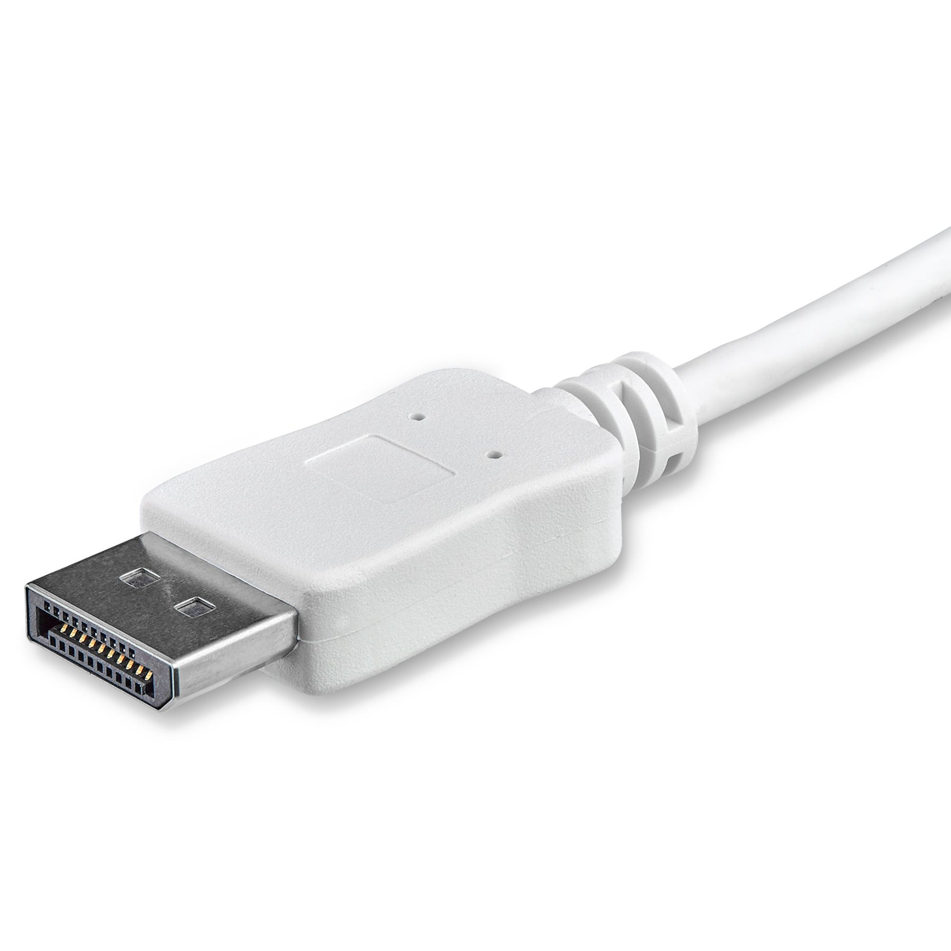 StarTech.com 3ft/1m USB C to DisplayPort 1.2 Cable 4K 60Hz - USB-C to DisplayPort Adapter Cable HBR2 - USB Type-C DP Alt Mode to DP Monitor Video Cable - Works w/ Thunderbolt 3 - White-1