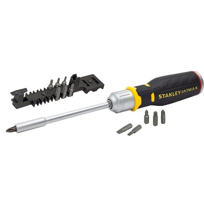 Stanley FatMax Standard Ratchet Screwdriver and 12 Piece Bit Set-0