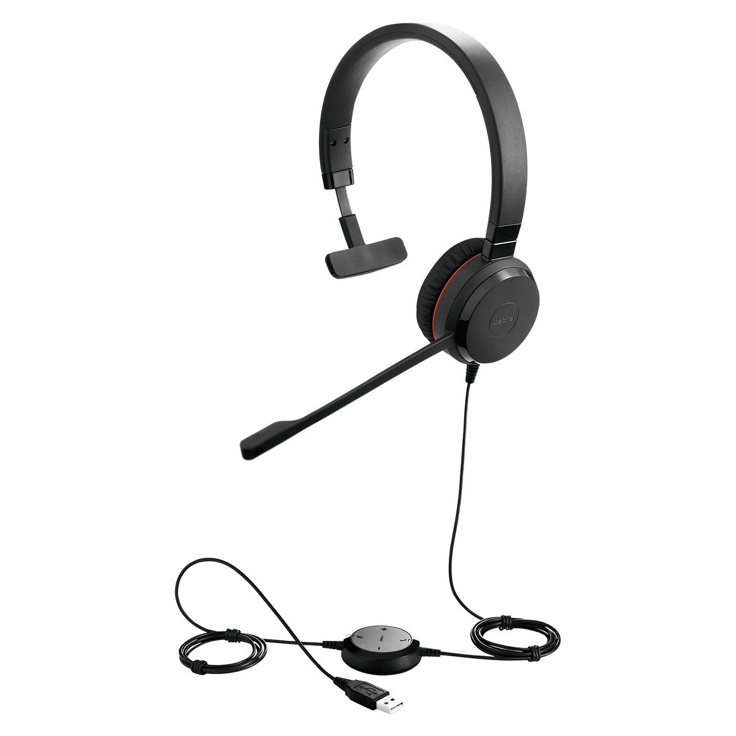 Jabra Evolve 20SE MS Mono Headset Wired Head-band Office/Call center USB Type-A Black-3