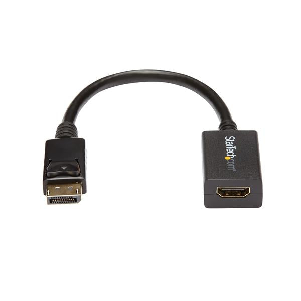 StarTech.com DisplayPort to HDMI Adapter - DP 1.2 to HDMI Video Converter 1080p - DP to HDMI Monitor/TV/Display Cable Adapter Dongle - Passive DP to HDMI Adapter - Latching DP Connector-1