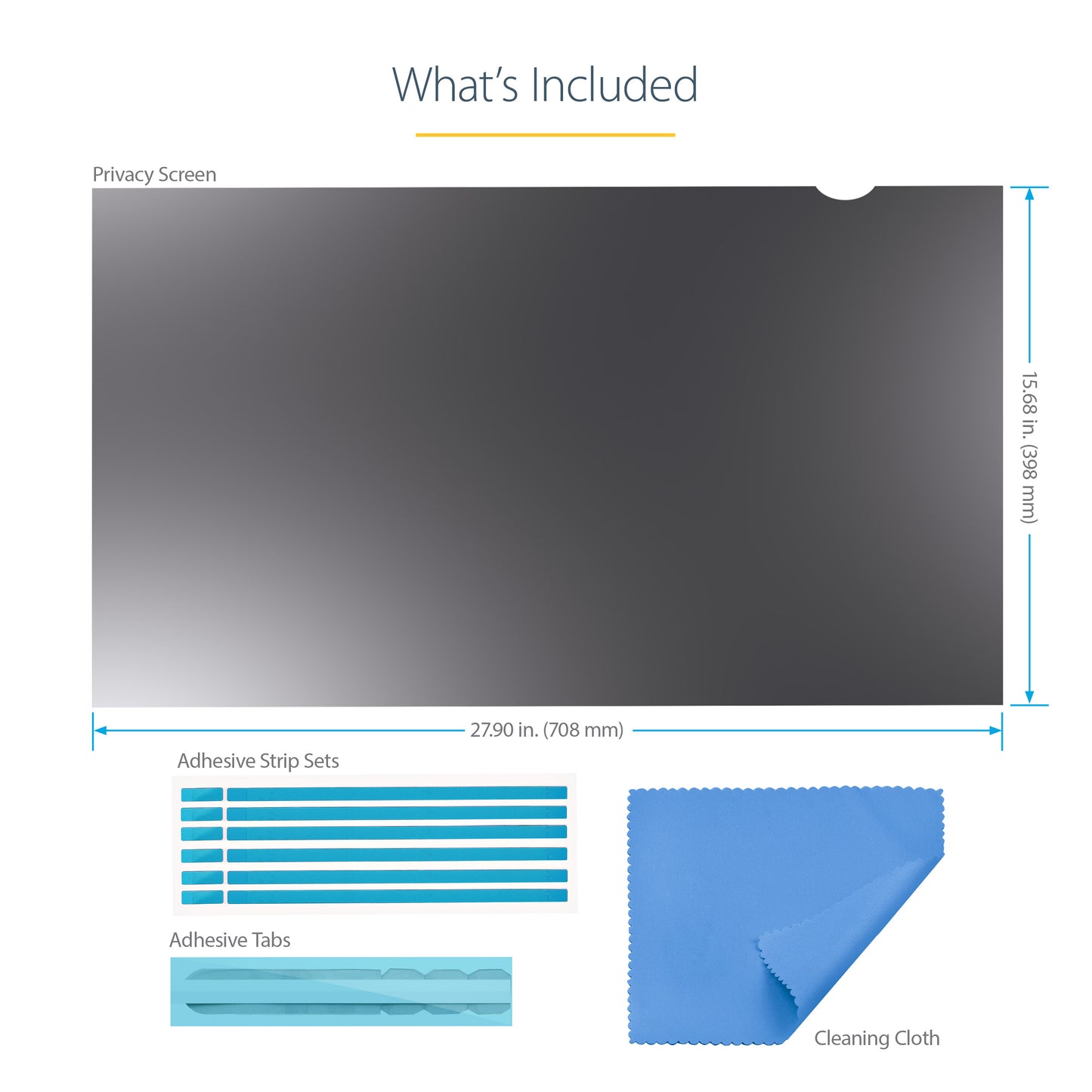 StarTech.com Monitor Privacy Screen for 32 inch PC Display - Computer Screen Security Filter - Blue Light Reducing Screen Protector Film - 16:9 Widescreen - Matte/Glossy - +/-30 Degree-14