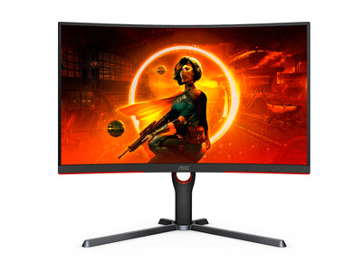 AOC G3 CQ27G3S computer monitor 68.6 cm (27") 2560 x 1440 pixels Quad HD LED Black, Red-0