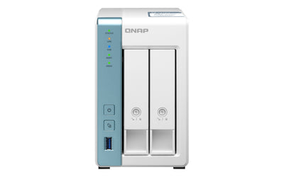 QNAP TS-233 NAS/storage server Mini Tower Ethernet LAN White Cortex-A55-0