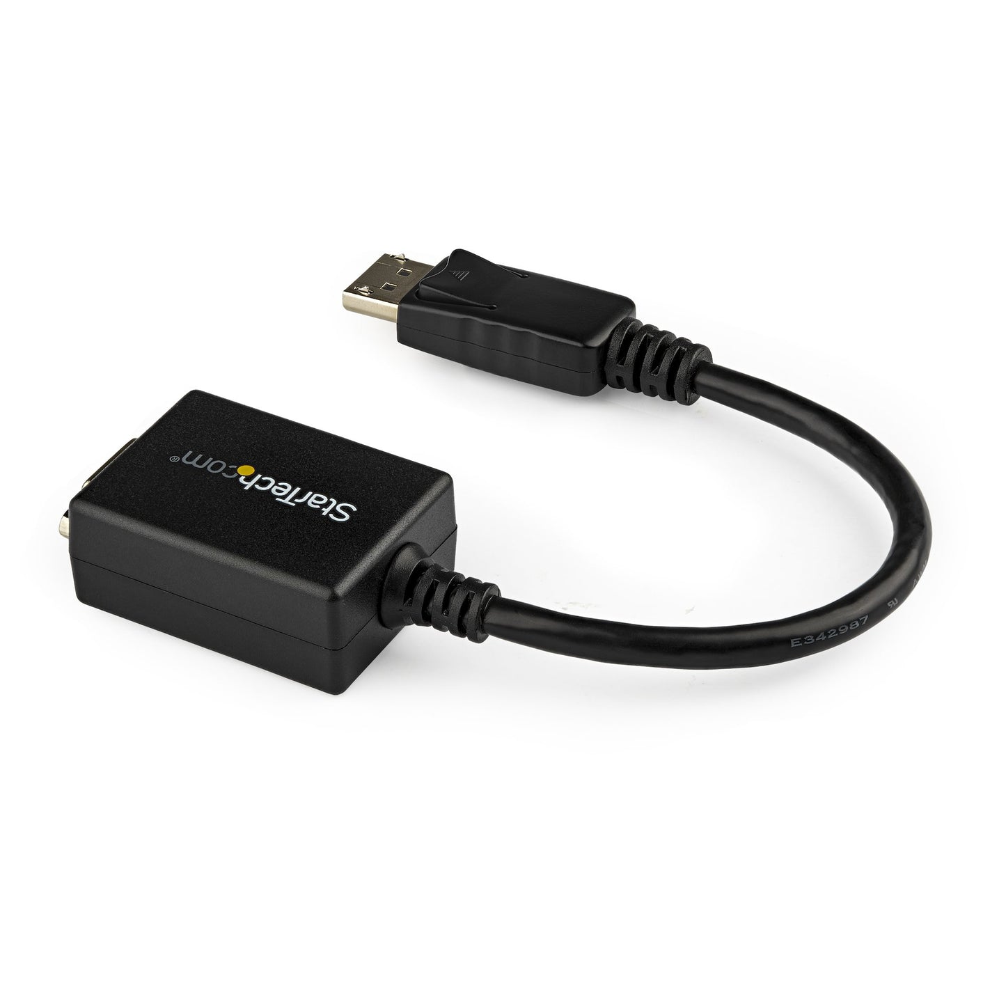 StarTech.com DisplayPort to VGA Adapter - Active DP to VGA Converter - 1080p Video - DisplayPort Certified - DP/DP++ Source to VGA Monitor Cable Adapter Dongle - Latching DP Connector-1