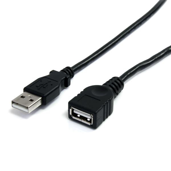 StarTech.com 10 ft Black USB 2.0 Extension Cable A to A - M/F-0