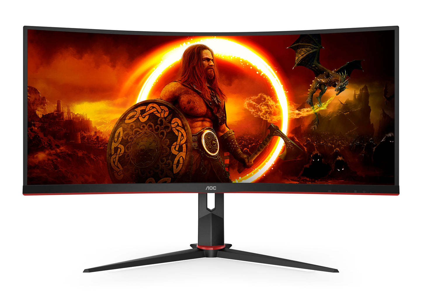 AOC G2 CU34G2XP computer monitor 86.4 cm (34") 3440 x 1440 pixels UltraWide Quad HD LED Black-0