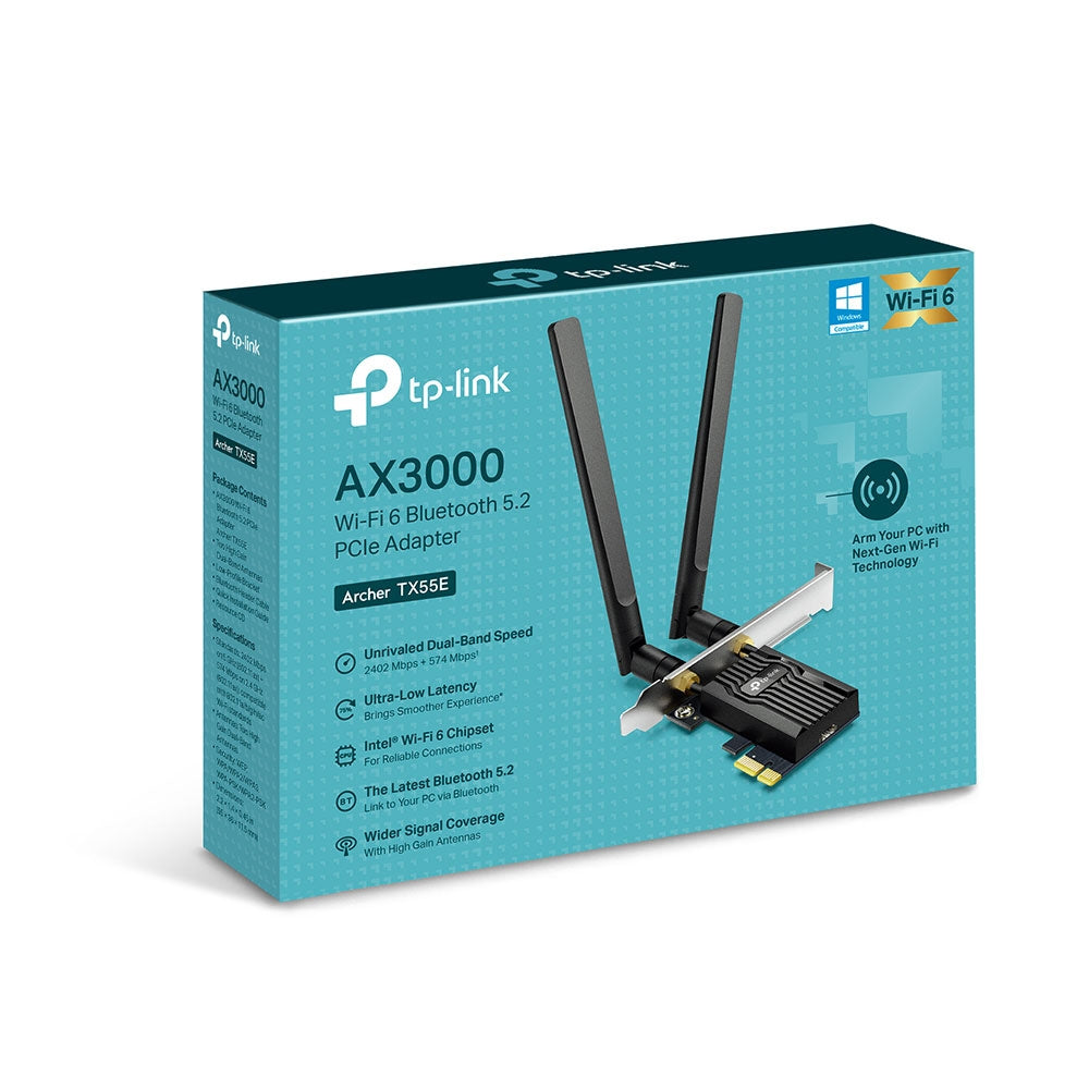 TP-Link Archer AX3000 Wi-Fi 6 Bluetooth 5.2 PCIe Adapter-1