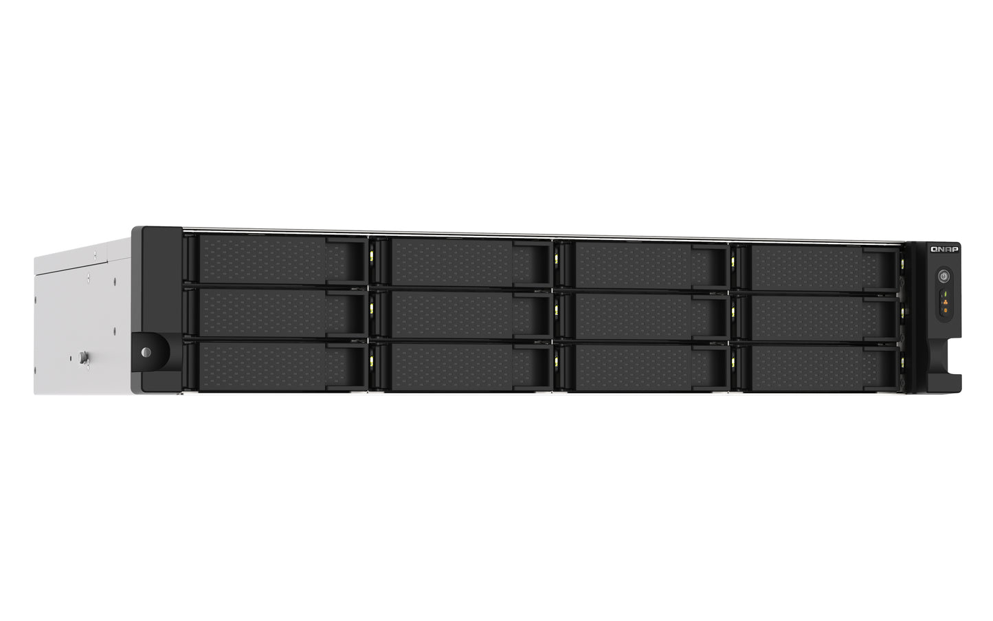 QNAP TS-1273AU-RP-8G NAS/storage server Rack (2U) Ethernet LAN Aluminium, Black V1500B-4