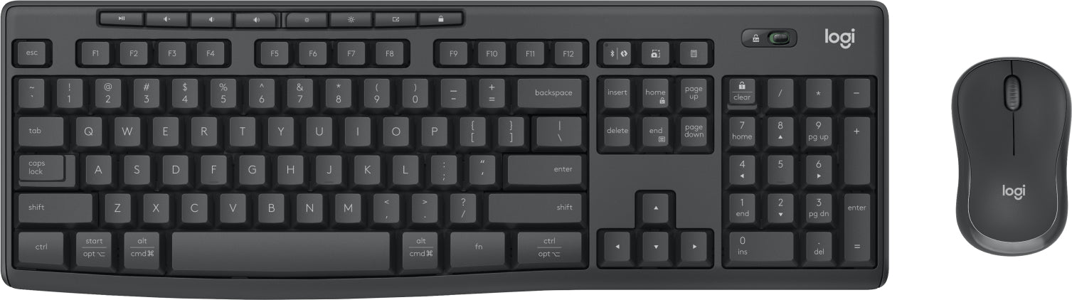 Logitech MK370 Combo for Business keyboard Mouse included Office RF Wireless + Bluetooth QWERTY US English Graphite-0
