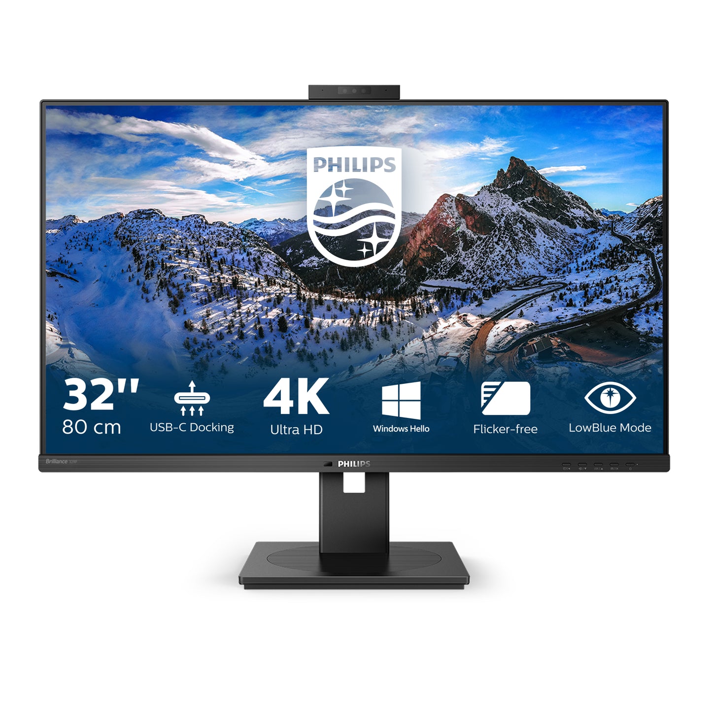 Philips P Line 329P1H/75 computer monitor 80 cm (31.5") 3840 x 2160 pixels 4K Ultra HD LCD Black-1