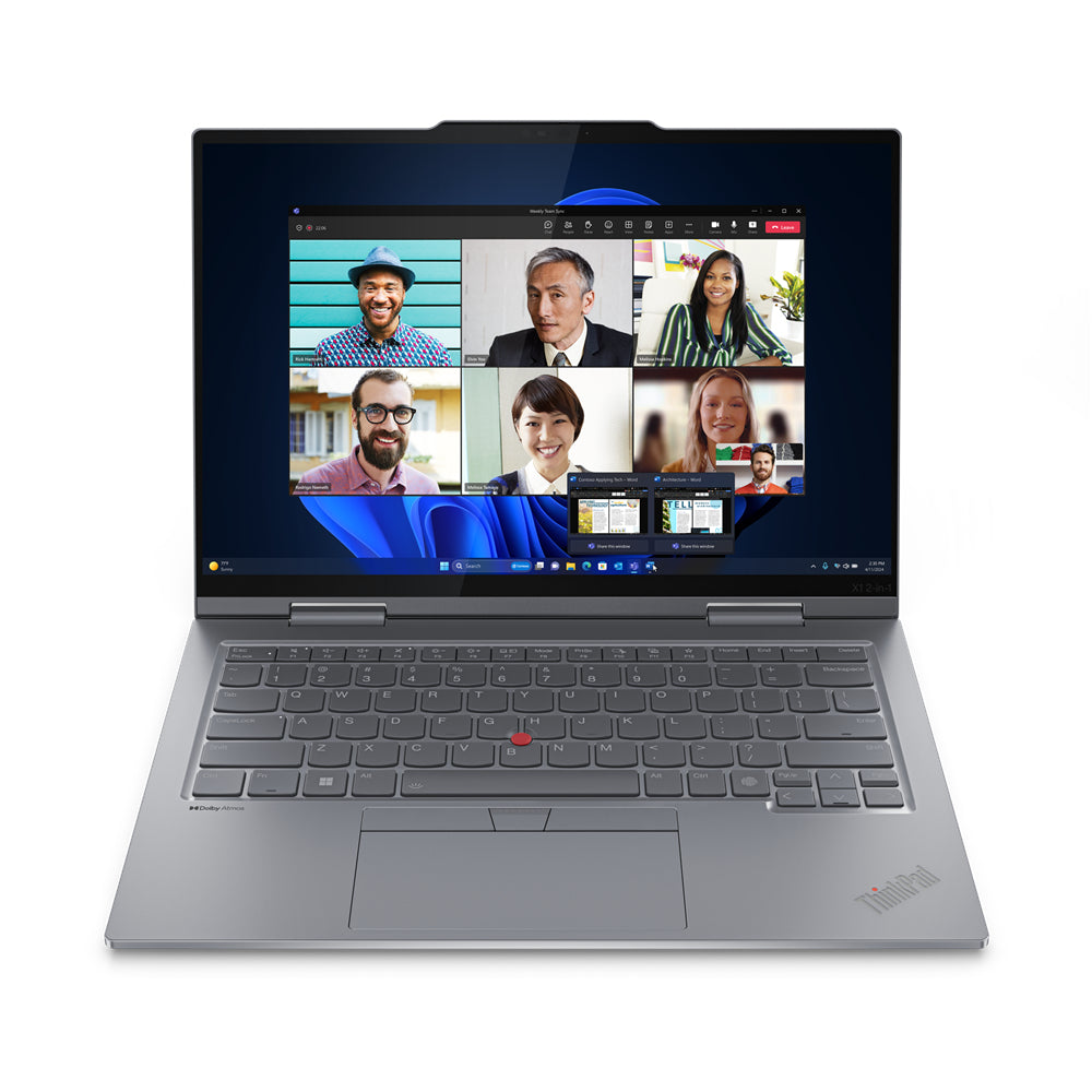 Lenovo ThinkPad X1 Intel Core Ultra 7 155U Hybrid (2-in-1) 35.6 cm (14") Touchscreen WUXGA 16 GB LPDDR5x-SDRAM 512 GB SSD Wi-Fi 6E (802.11ax) Windows 11 Pro Grey-1