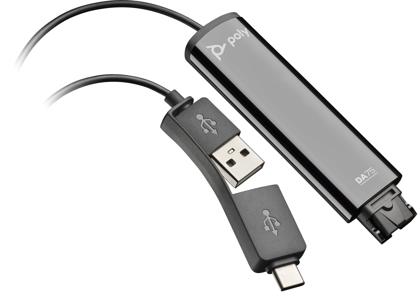 POLY DA75 USB to QD Black Adapter TAA-0