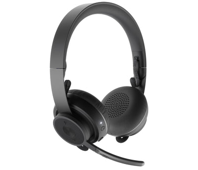 Logitech MSFT Teams Zone Wireless Plus Headset Head-band Office/Call center Bluetooth Graphite-0