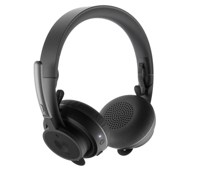 Logitech MSFT Teams Zone Wireless Plus Headset Head-band Office/Call center Bluetooth Graphite-1