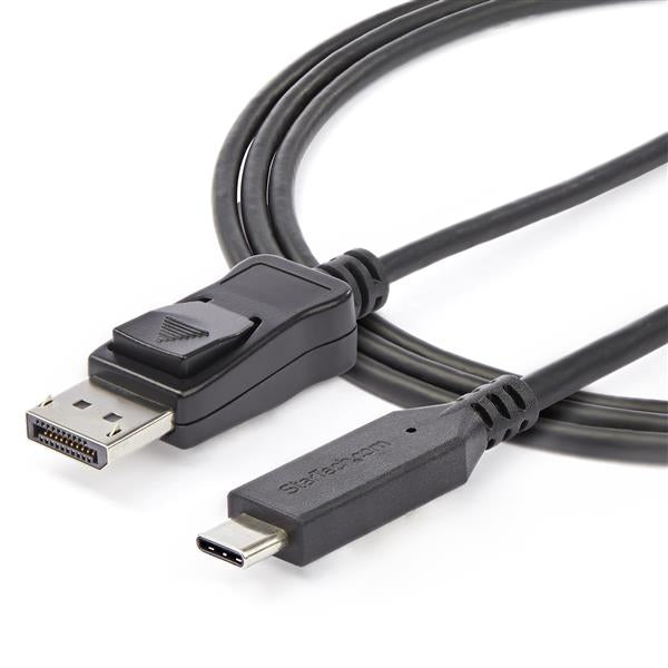 StarTech.com 6ft/1.8m USB C to DisplayPort 1.4 Cable - 4K/5K/8K USB Type-C to DP 1.4 Alt Mode Video Adapter Converter - HBR3/HDR/DSC - 8K 60Hz DP Monitor Cable for USB-C/Thunderbolt 3-3