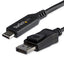StarTech.com 6ft/1.8m USB C to DisplayPort 1.4 Cable - 4K/5K/8K USB Type-C to DP 1.4 Alt Mode Video Adapter Converter - HBR3/HDR/DSC - 8K 60Hz DP Monitor Cable for USB-C/Thunderbolt 3-0