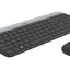Logitech MK470 Slim keyboard Mouse included Office RF Wireless Graphite, Silver-4