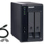 QNAP TR-002 storage drive enclosure HDD/SSD enclosure Black 2.5/3.5"-3