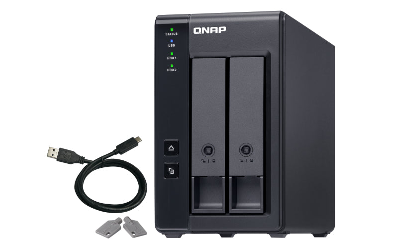 QNAP TR-002 storage drive enclosure HDD/SSD enclosure Black 2.5/3.5"-0