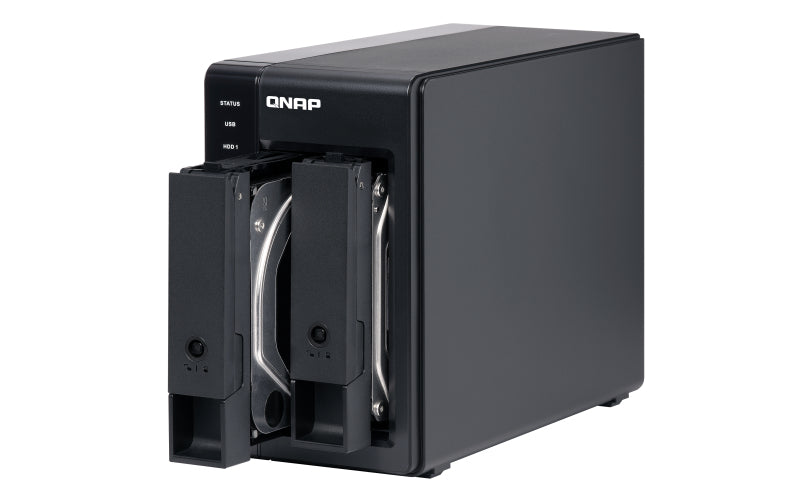 QNAP TR-002 storage drive enclosure HDD/SSD enclosure Black 2.5/3.5"-5