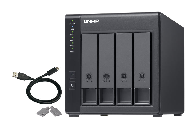 QNAP TR-004 storage drive enclosure HDD/SSD enclosure Black 2.5/3.5"-0