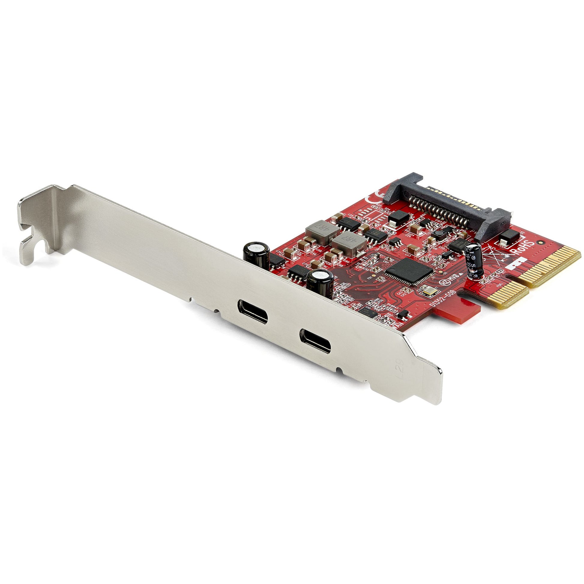 StarTech.com 2-port 10Gbps USB C PCIe Card - USB 3.1 Gen 2 Type-C PCI Express Host Controller Add-On Card - Expansion Card - USB 3.2 Gen 2x1 PCIe Adapter 15W/port - Windows, macOS, Linux-0