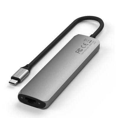 Satechi 7-in-1 USB-C Slim Multiport Adapter 4K (Space Grey)-1