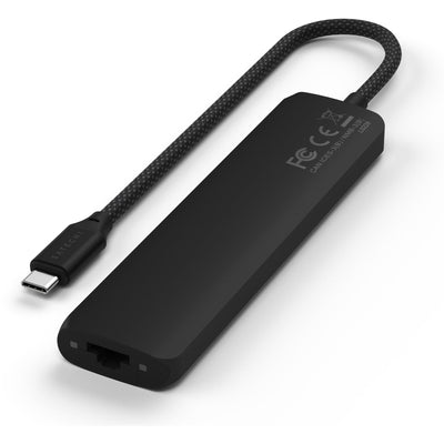 Satechi 7-in-1 USB-C Slim Multiport Adapter 4K (Black)-1