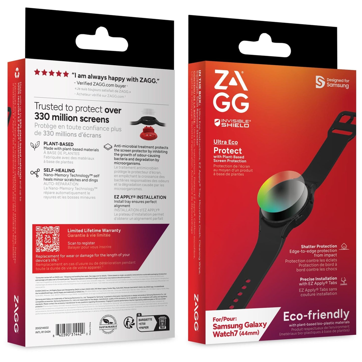 Zagg Screen Protector 44mm for Samsung Watch7-2