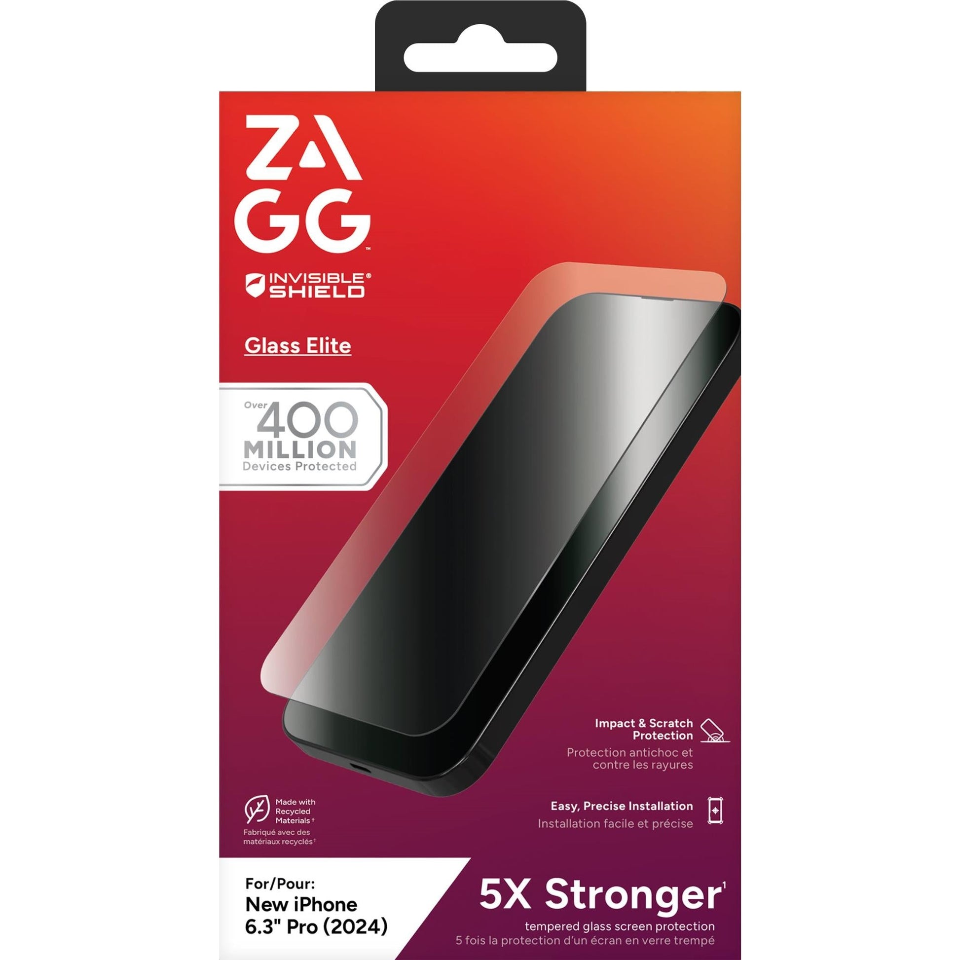 ZAGG InvisibleShield Glass Elite Screen Protector for iPhone 16 Pro-4