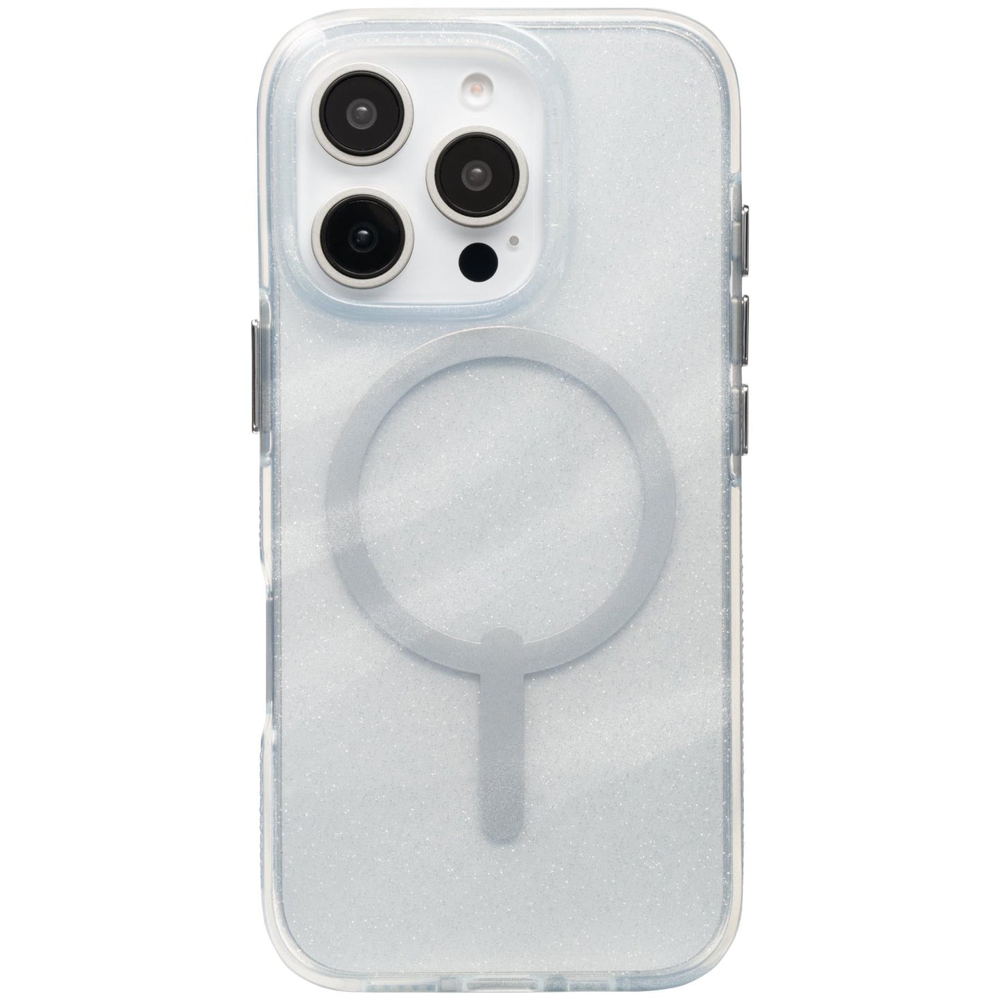 ZAGG Milan Snap Case for iPhone 16 Pro (White Swirl Glitter)-0