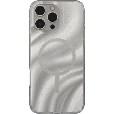 ZAGG Milan Snap Case for iPhone 16 Pro (White Swirl Glitter)-0