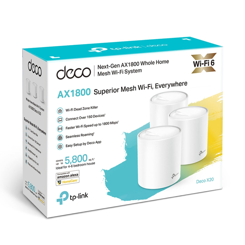 TP-Link AX1800 Whole Home Mesh Wi-Fi 6 System, 3-Pack-2