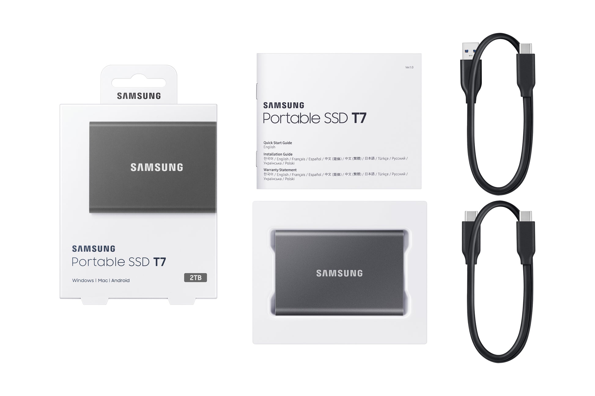 Samsung Portable SSD T7 2 TB Grey-11